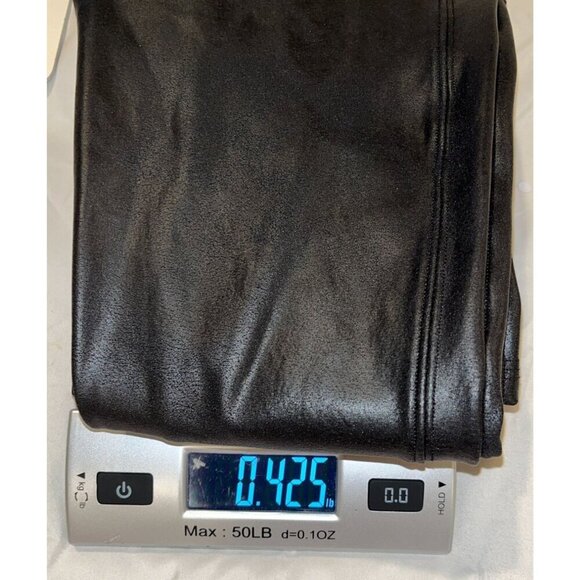 NWT Spanx Faux Leather Black Leggings Shaping High-Waist Size Small - Picture 11 of 12